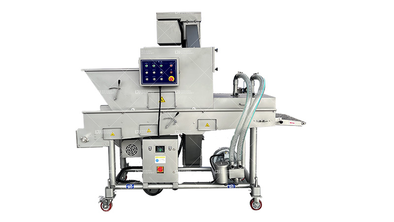 Tunnel type bran feeding machine